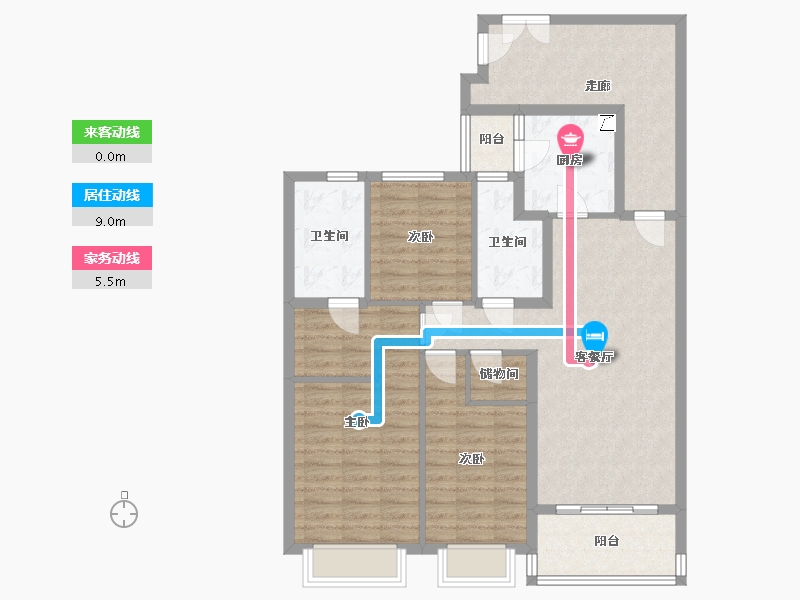 山东省-济南市-恒大绿洲-118.00-户型库-动静线