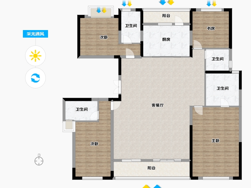 湖北省-武汉市-光谷创新天地-200.00-户型库-采光通风