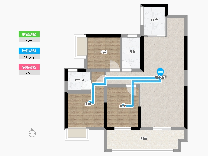 广西壮族自治区-梧州市-彰泰城-86.50-户型库-动静线