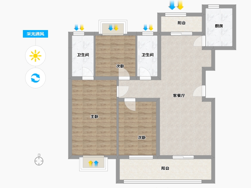 江西省-赣州市-锦程苑-18.28-户型库-采光通风