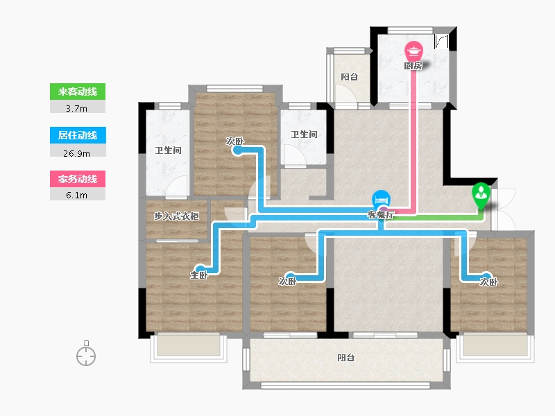 四川省-成都市-中海万锦熙岸-106.00-户型库-动静线