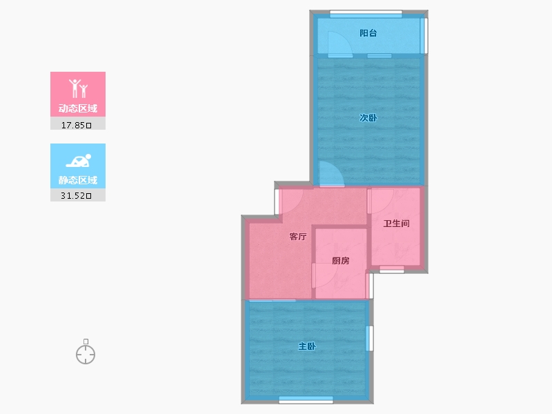 上海-上海市-美丽家园-42.60-户型库-动静分区