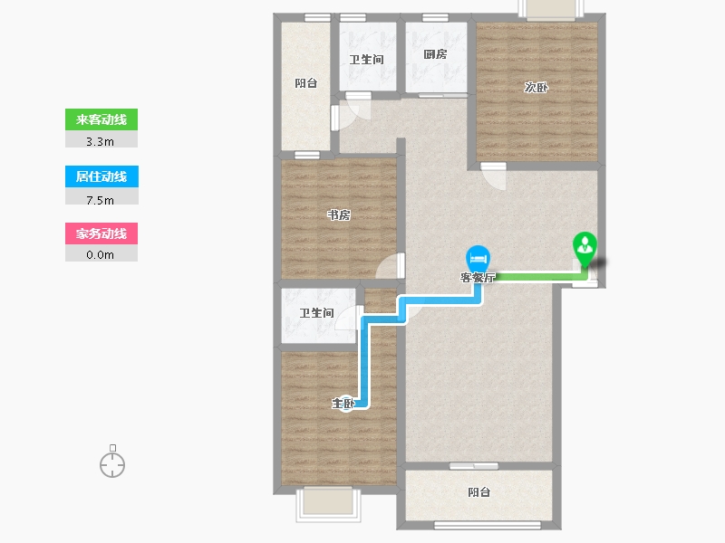 四川省-泸州市-华严-120.00-户型库-动静线