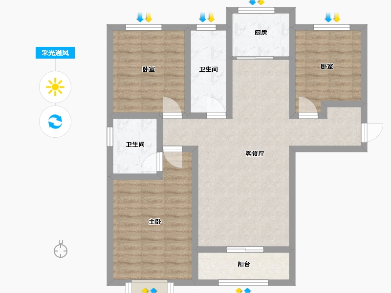 河北省-衡水市-北斗星城雅园二区-0.29-户型库-采光通风