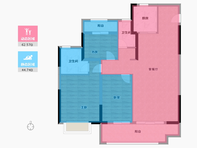 安徽省-安庆市-桐国府-96.53-户型库-动静分区