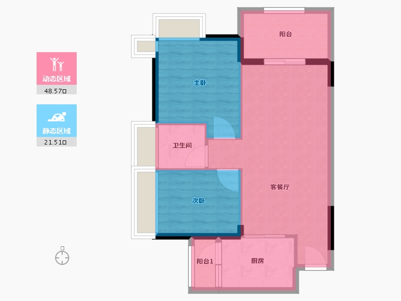 广东省-中山市-东城四季-63.10-户型库-动静分区