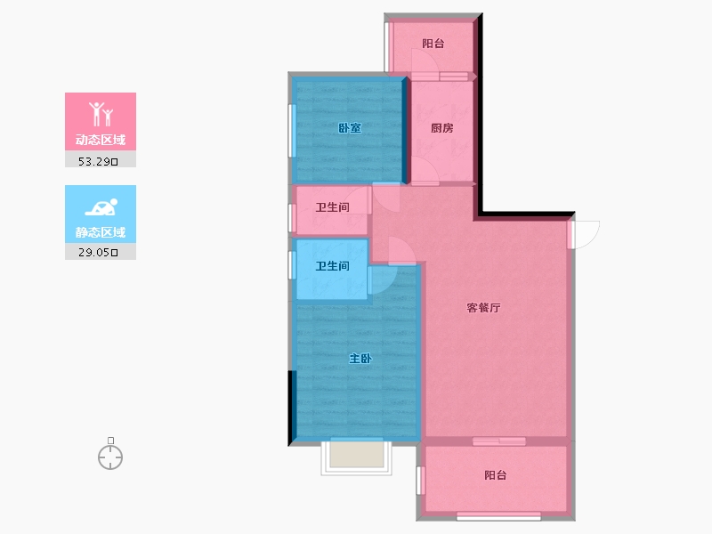 广西壮族自治区-防城港市-成德国际-79.50-户型库-动静分区