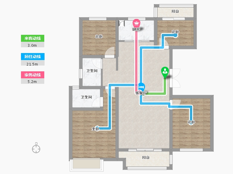 河南省-开封市-晖达紫誉府-120.00-户型库-动静线