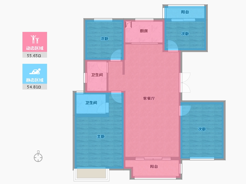 河南省-开封市-晖达紫誉府-120.00-户型库-动静分区