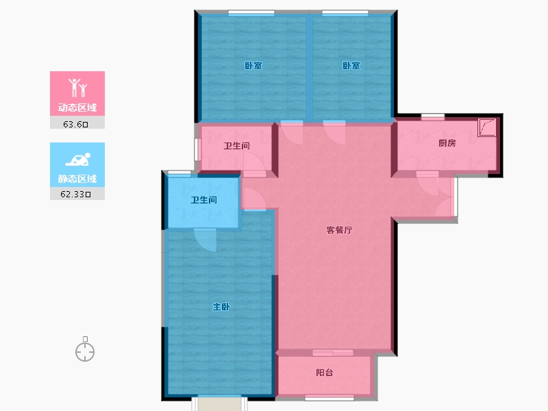 河南省-许昌市-观湖珑府-113.00-户型库-动静分区