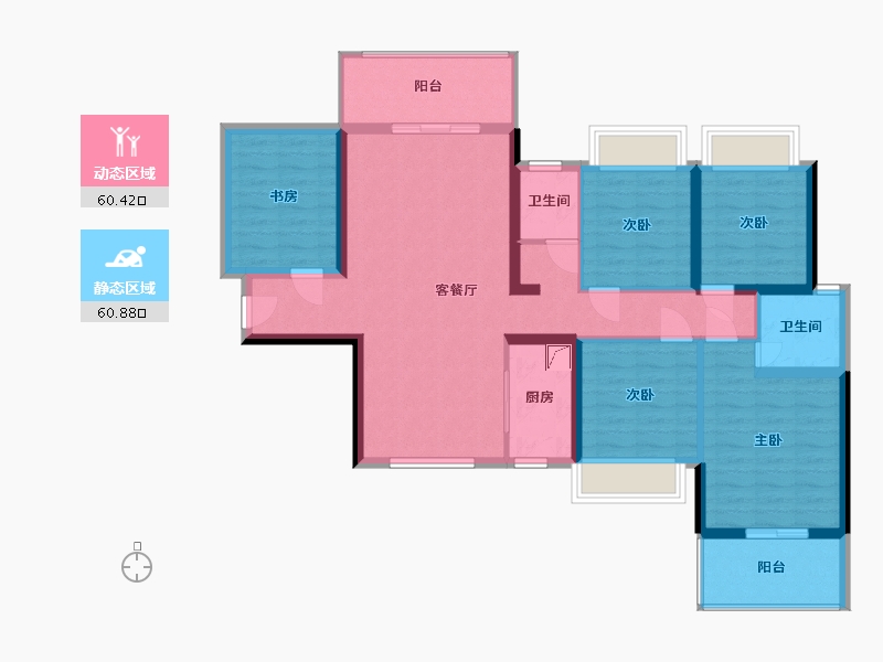 广西壮族自治区-百色市-恒力城-123.00-户型库-动静分区