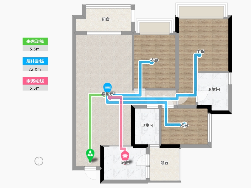 四川省-乐山市-中心城-98.00-户型库-动静线