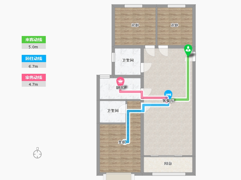 河北省-保定市-卓正上东区-89.00-户型库-动静线