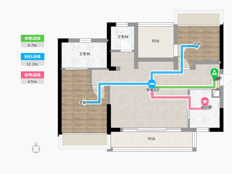 广东省-深圳市-电建地产洺悦府-71.27-户型库-动静线