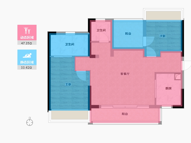 广东省-深圳市-电建地产洺悦府-71.27-户型库-动静分区