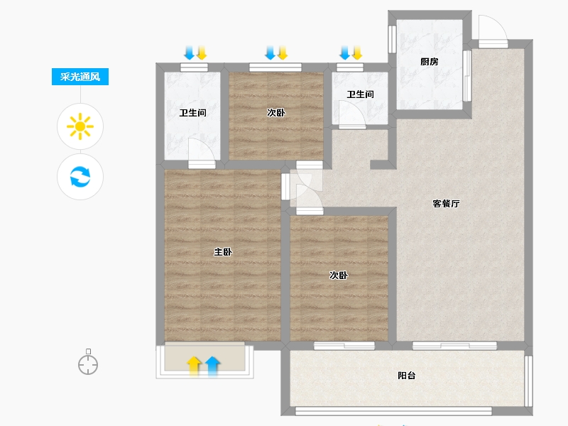 河南省-济源市-建业城-0.00-户型库-采光通风