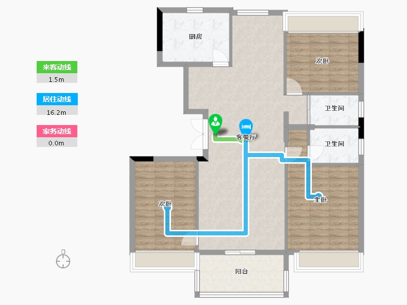 河南省-平顶山市-碧桂园应国府-120.00-户型库-动静线