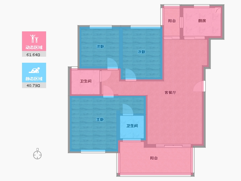 湖南省-常德市-阳光首府-97.00-户型库-动静分区