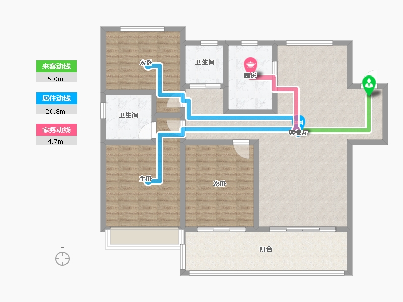 安徽省-亳州市-碧桂园凤喜台-98.00-户型库-动静线