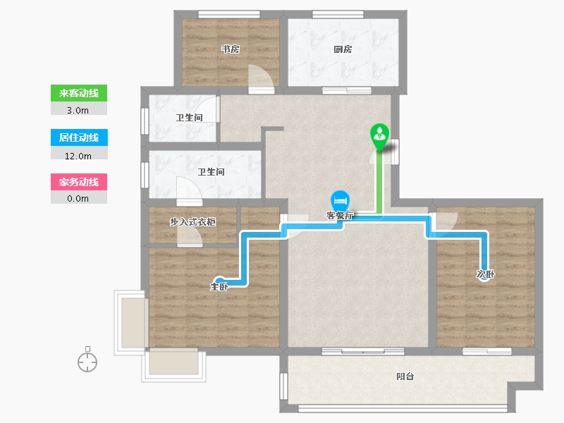 河南省-南阳市-美林和府-102.00-户型库-动静线