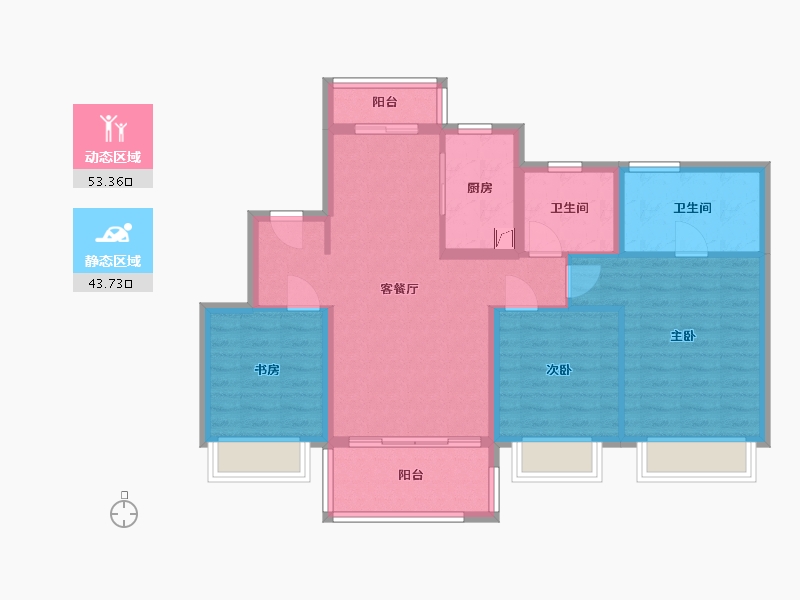 四川省-成都市-御湖龙湾-110.00-户型库-动静分区