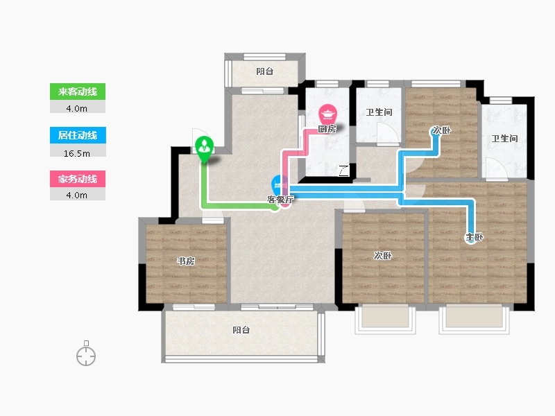 四川省-成都市-御湖龙湾-122.00-户型库-动静线