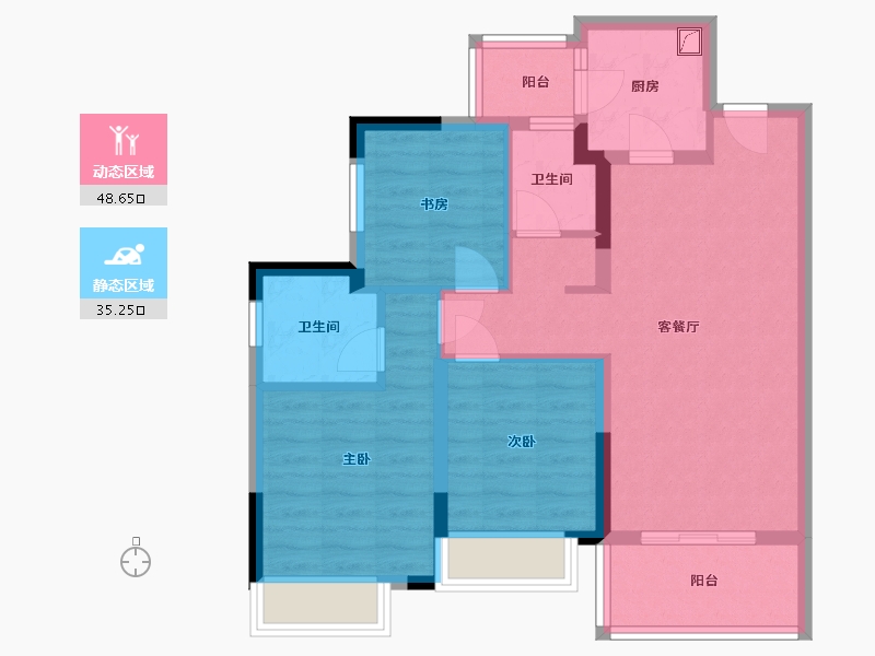 四川省-成都市-御湖龙湾-99.00-户型库-动静分区