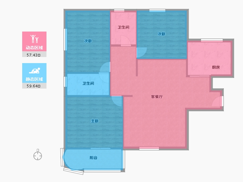 福建省-厦门市-店上东里-128.94-户型库-动静分区