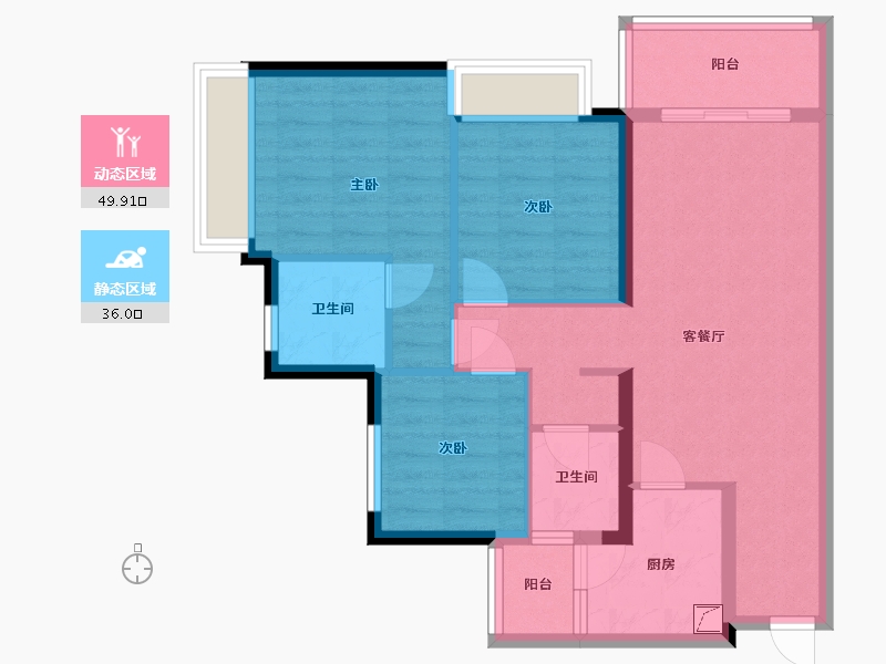 四川省-成都市-御湖龙湾-99.00-户型库-动静分区