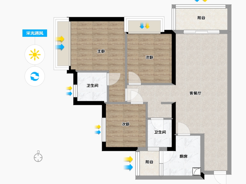 四川省-成都市-御湖龙湾-99.00-户型库-采光通风