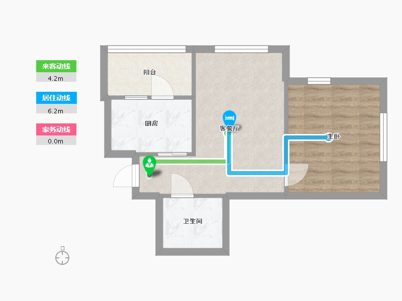 浙江省-杭州市-惠民园-42.00-户型库-动静线