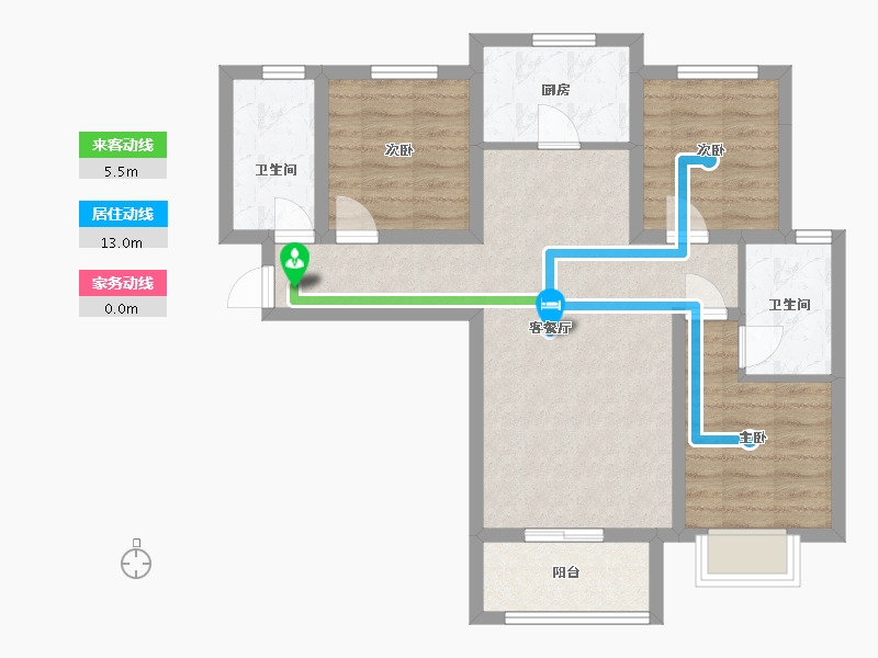 河北省-石家庄市-润都御园-83.00-户型库-动静线