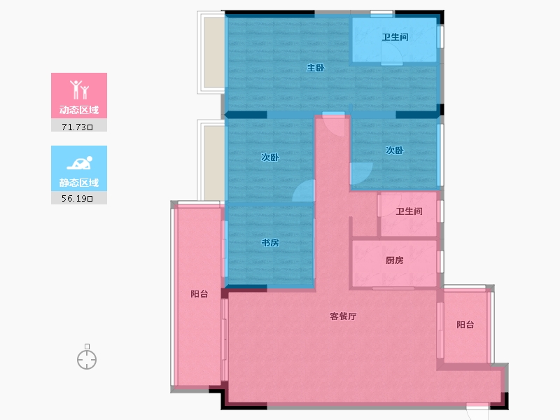 广西壮族自治区-桂林市-漓江郡府-150.00-户型库-动静分区