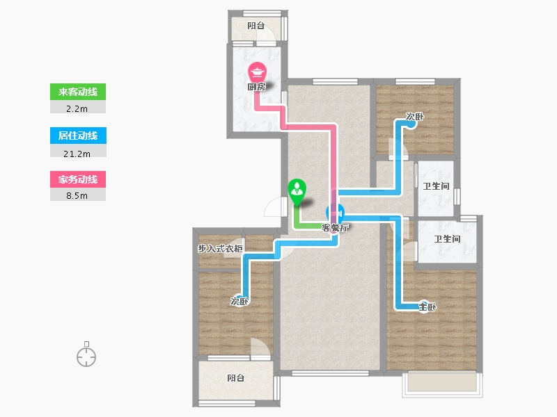 河北省-沧州市-海兴一品-105.00-户型库-动静线