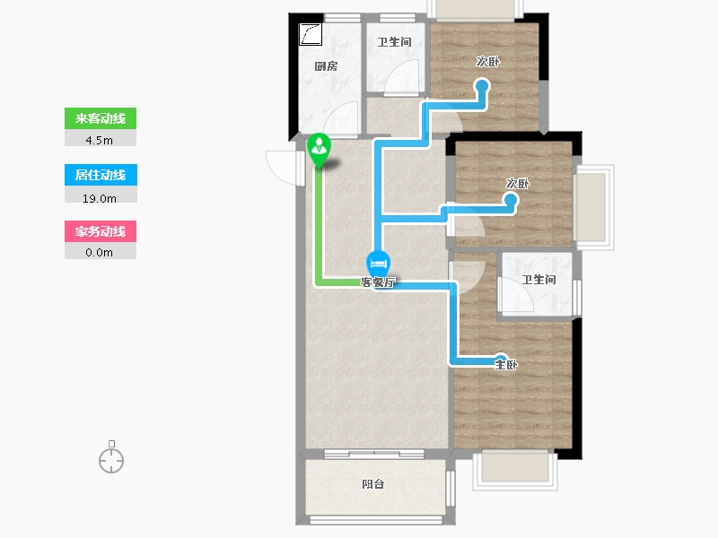 福建省-福州市-中建龙庭嘉园-80.00-户型库-动静线