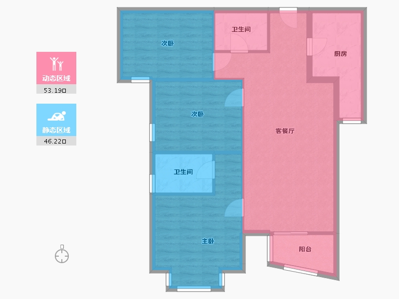 北京-北京市-小区名称-90.00-户型库-动静分区