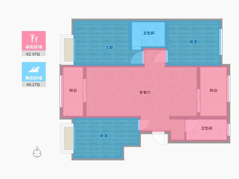 山东省-聊城市-莘县名人府-99.00-户型库-动静分区