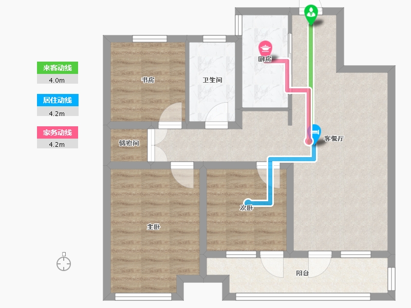 山东省-青岛市-澜山壹号-80.00-户型库-动静线