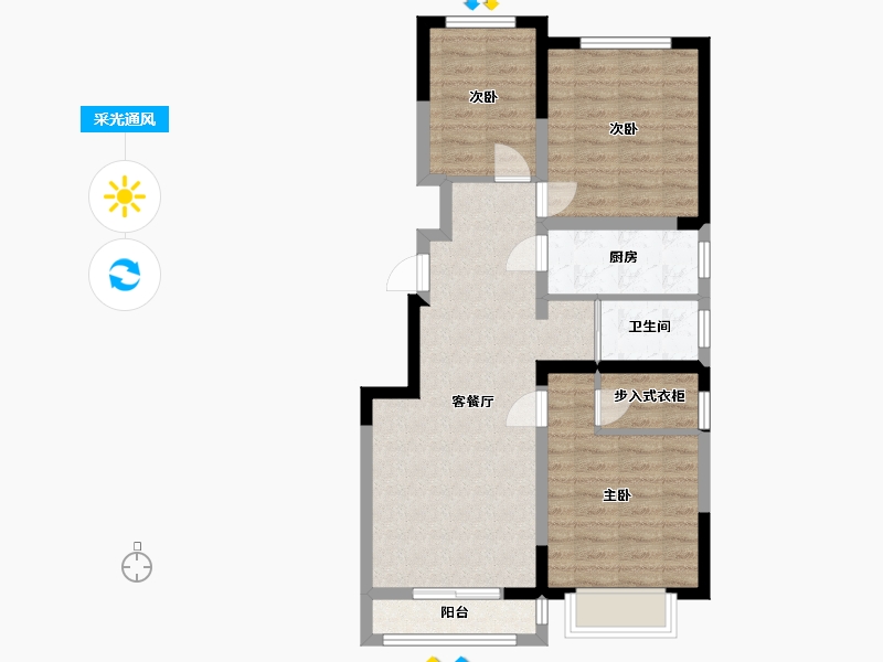 山西省-太原市-1-100.00-户型库-采光通风