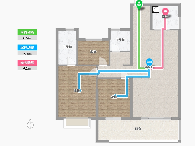 福建省-泉州市-金座唐道636-118.21-户型库-动静线