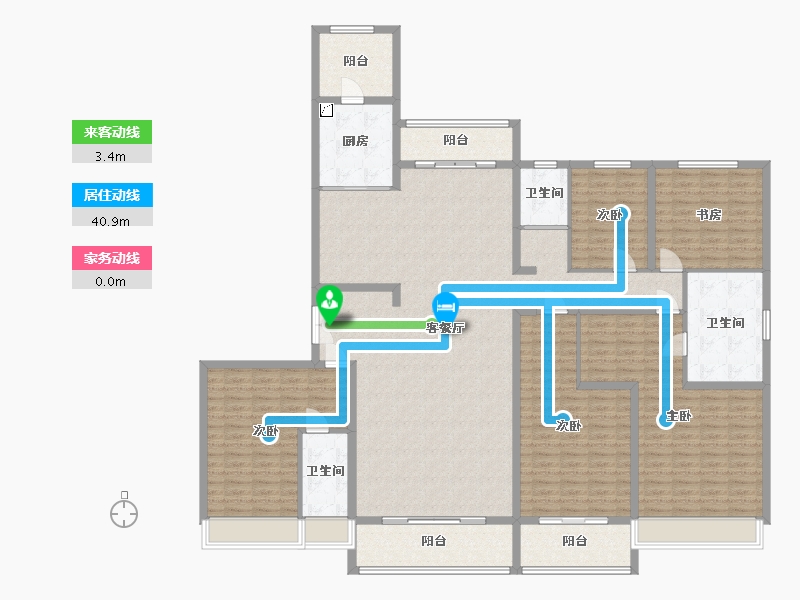 山西省-吕梁市-碧桂园-260.00-户型库-动静线