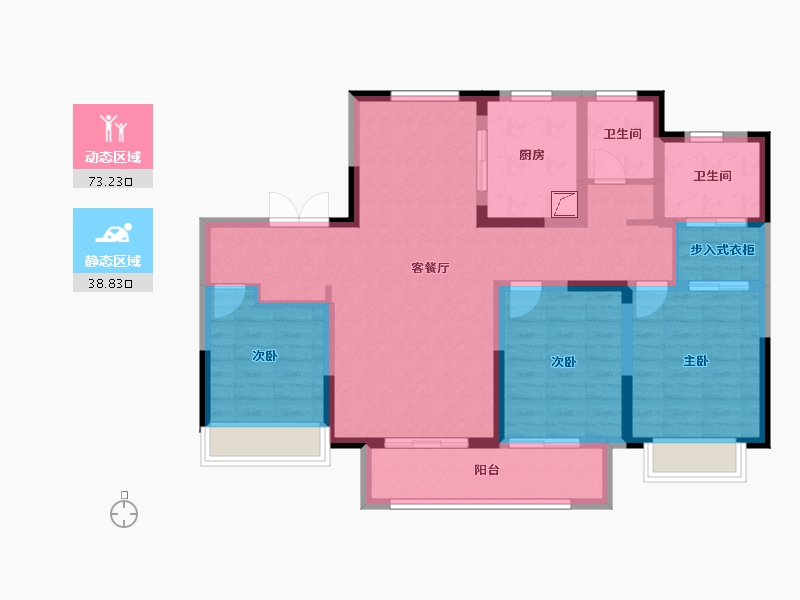 山东省-济南市-中铁建花语拾光-99.50-户型库-动静分区