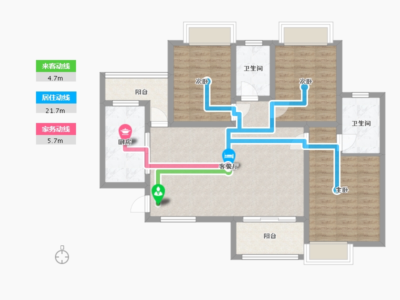 河南省-平顶山市-永基·状元府-100.00-户型库-动静线