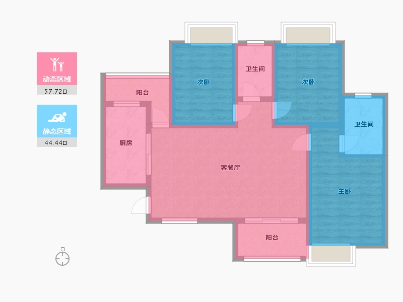 河南省-平顶山市-永基·状元府-100.00-户型库-动静分区