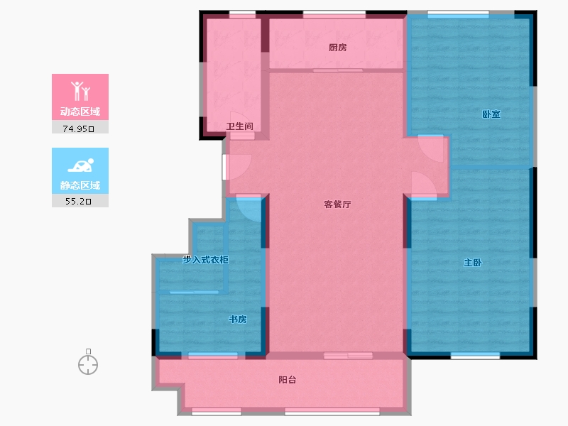 山东省-潍坊市-华邦·旭景园-东区-117.00-户型库-动静分区