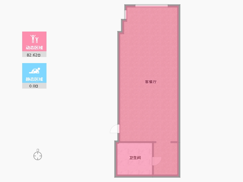 辽宁省-大连市-国际公馆-83.00-户型库-动静分区