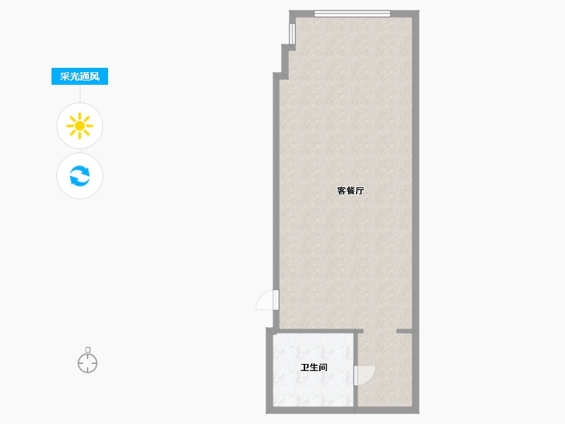 辽宁省-大连市-国际公馆-83.00-户型库-采光通风