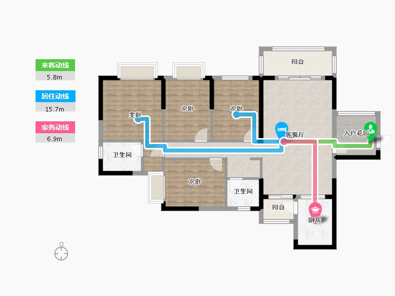 广西壮族自治区-百色市-城市假日花园-147.79-户型库-动静线