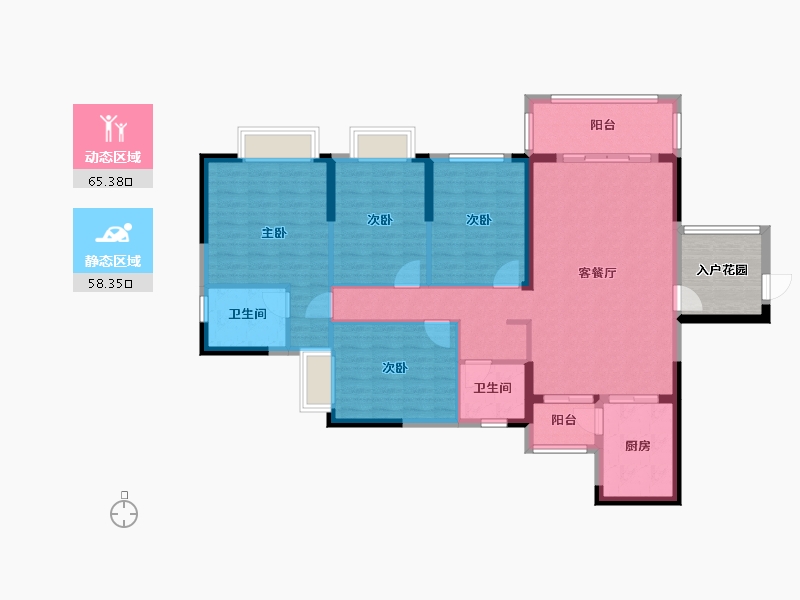 广西壮族自治区-百色市-城市假日花园-147.79-户型库-动静分区