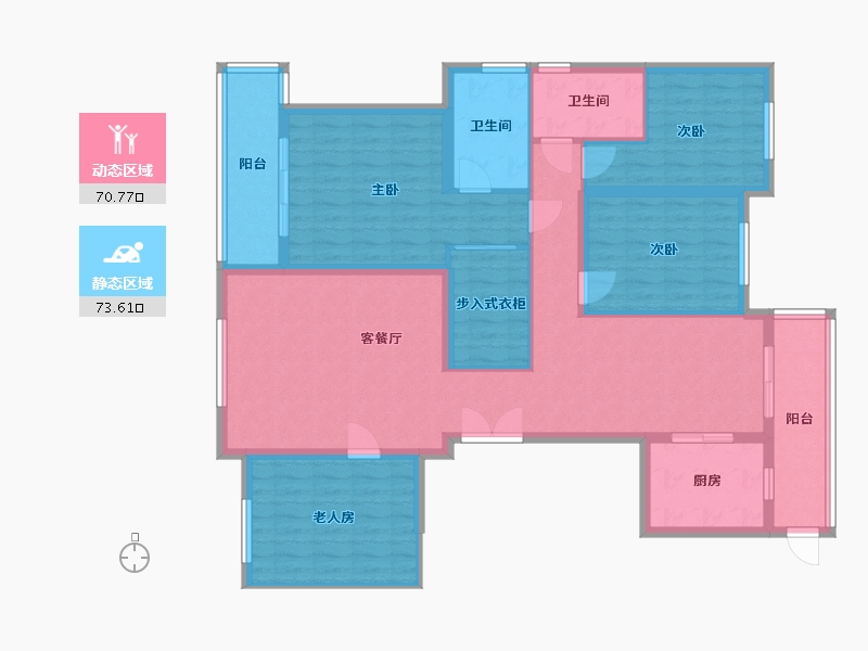 天津-天津市-泰达MSD-120.00-户型库-动静分区